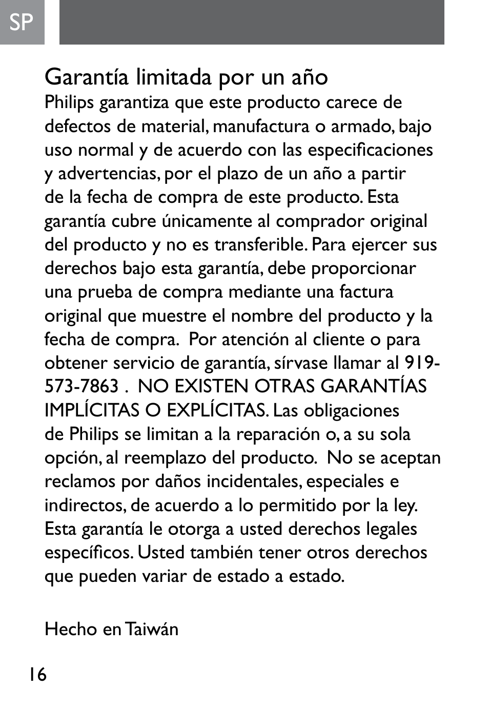 Philips SJM2302 User Manual | Page 16 / 24