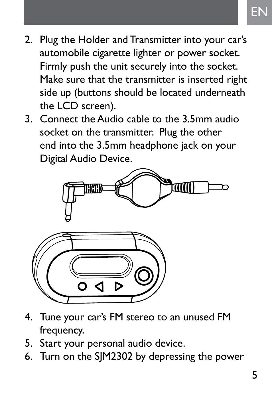 Philips SJM2302 User Manual | Page 5 / 24