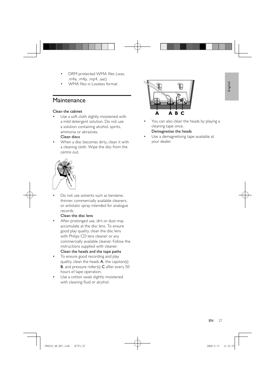 Philips FWD154/98 User Manual | Page 28 / 32