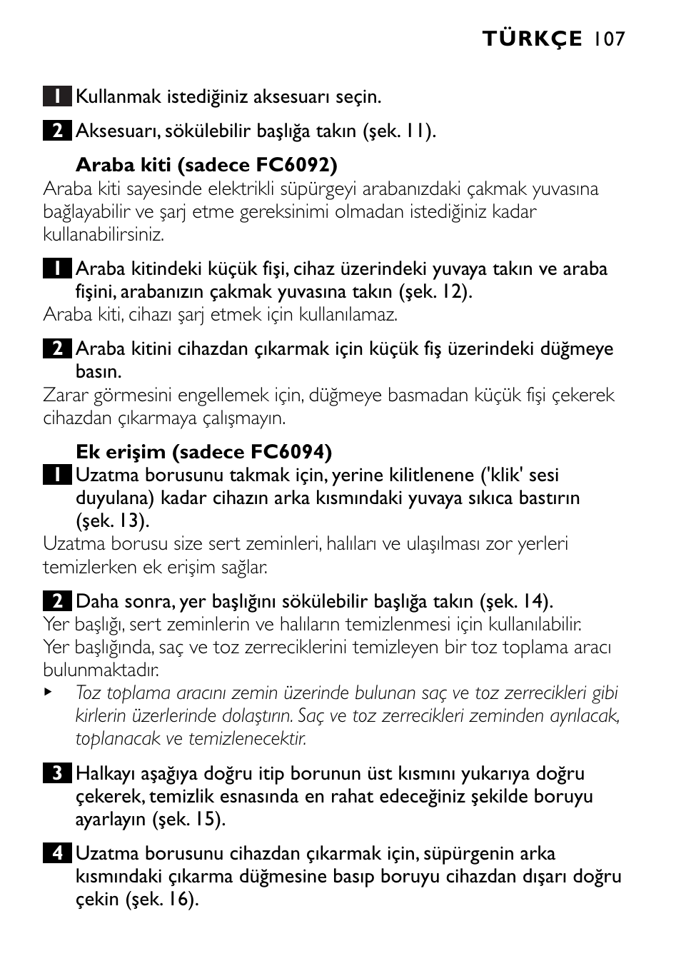 Philips FC6090 User Manual | Page 107 / 116