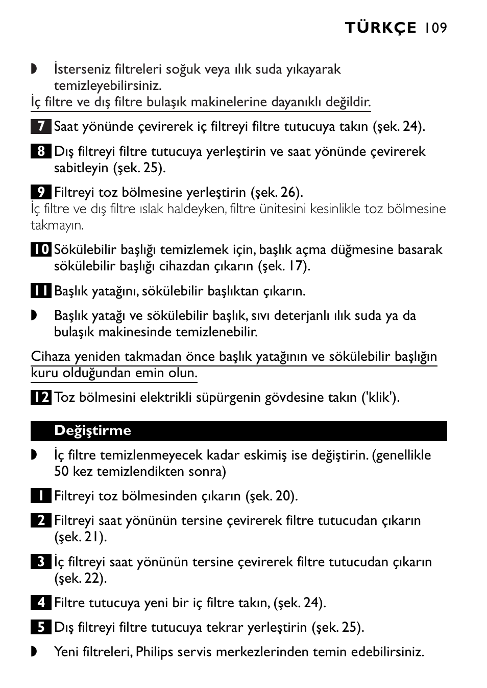 Philips FC6090 User Manual | Page 109 / 116