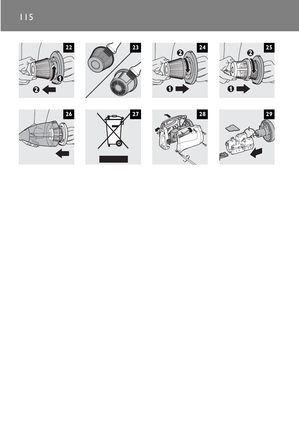 Philips FC6090 User Manual | Page 115 / 116