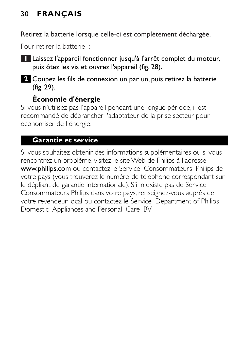 Philips FC6090 User Manual | Page 30 / 116