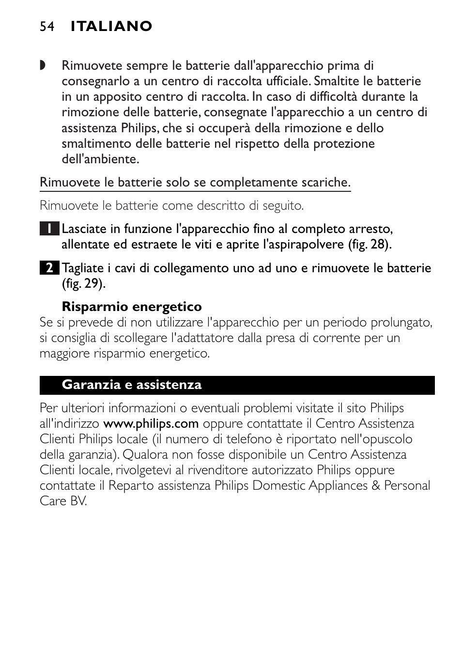 Philips FC6090 User Manual | Page 54 / 116