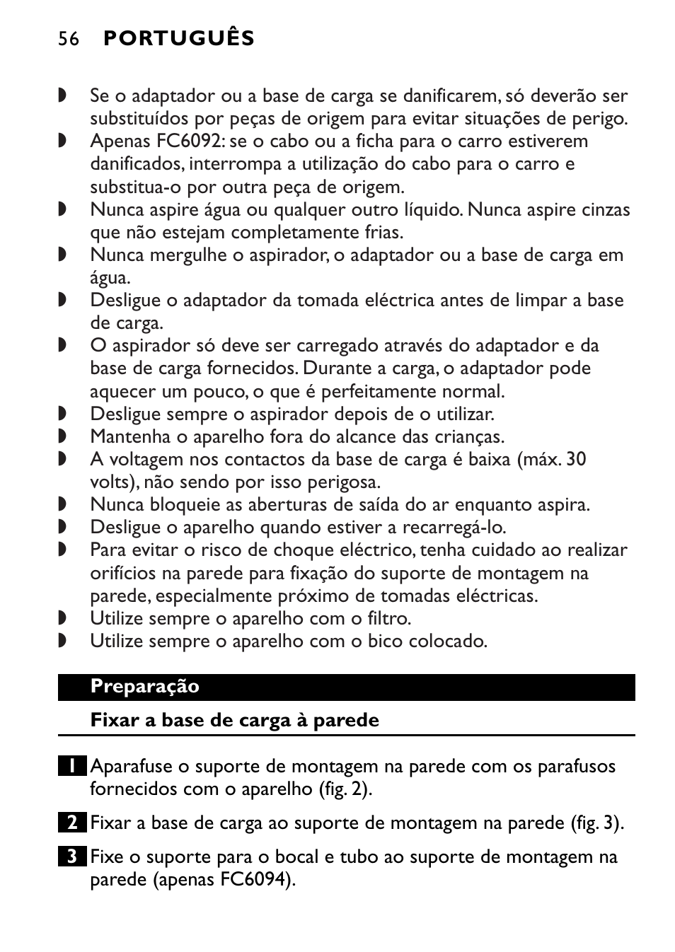 Philips FC6090 User Manual | Page 56 / 116