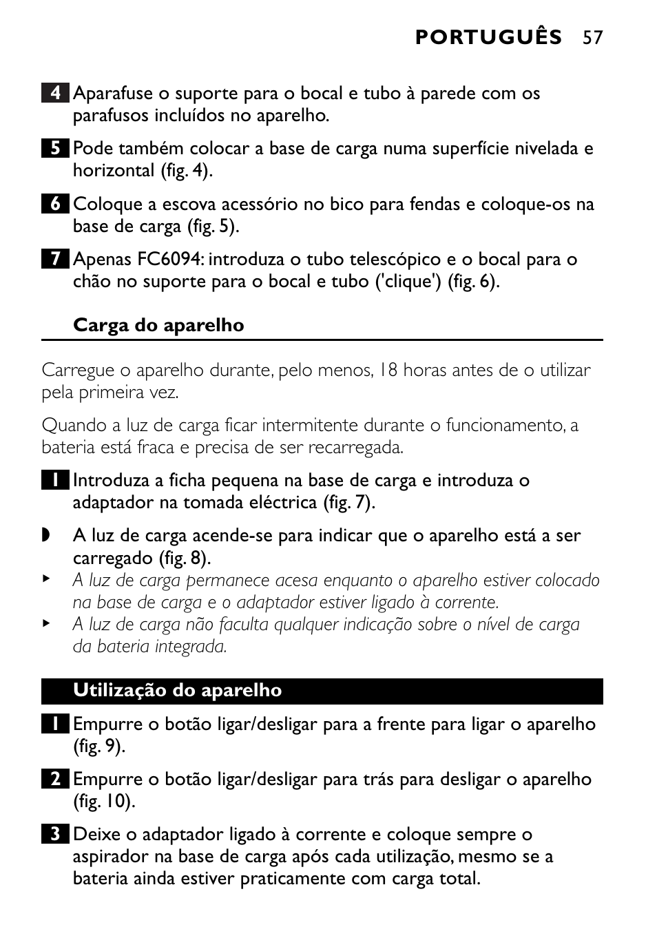 Philips FC6090 User Manual | Page 57 / 116