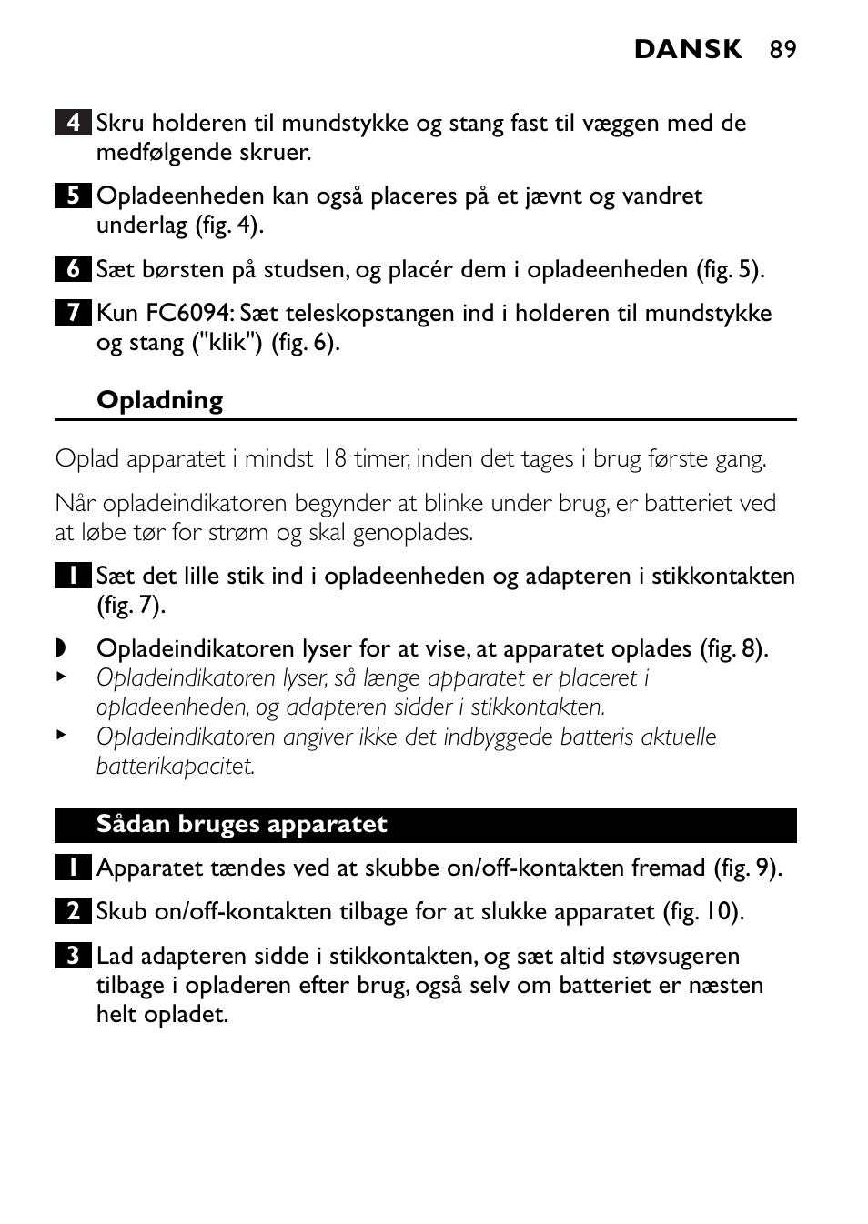 Philips FC6090 User Manual | Page 89 / 116