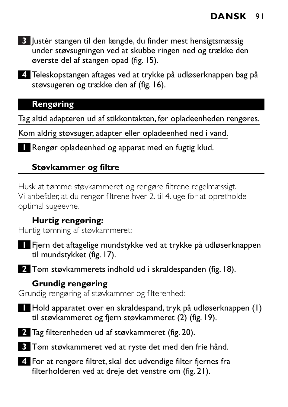 Philips FC6090 User Manual | Page 91 / 116