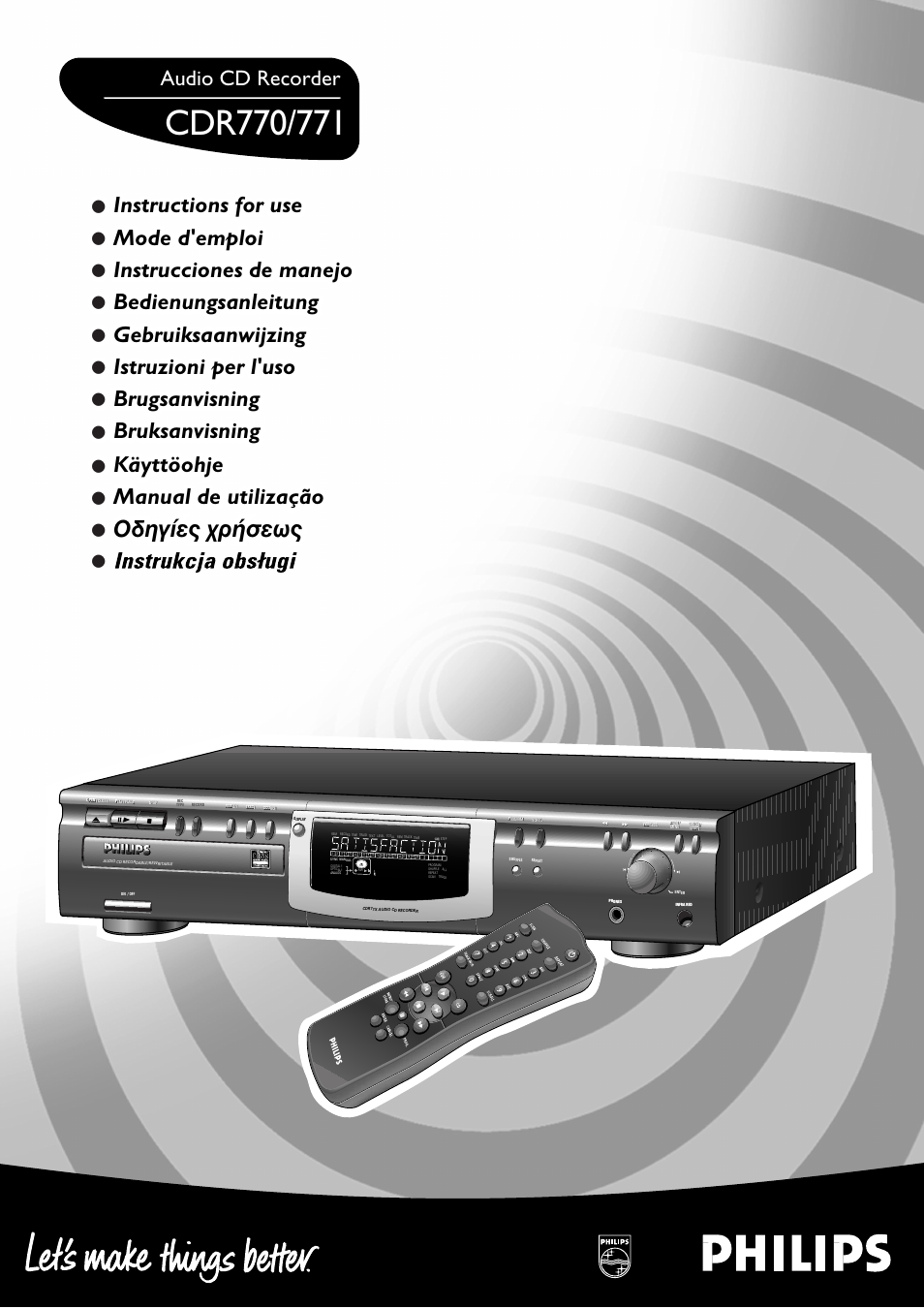 Philips CDR770/771 User Manual | 5 pages