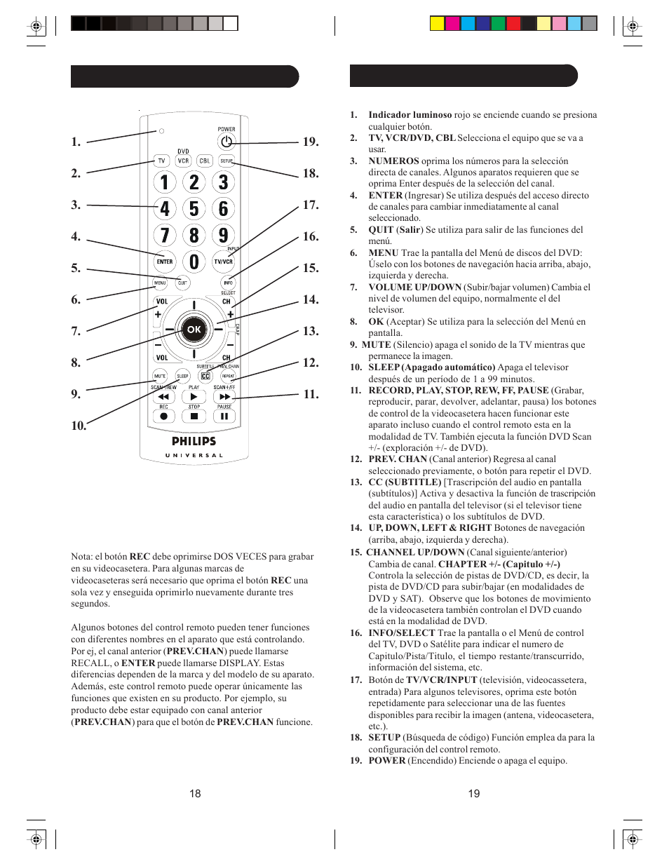 Philips src3036wm/17 User Manual | Page 11 / 35