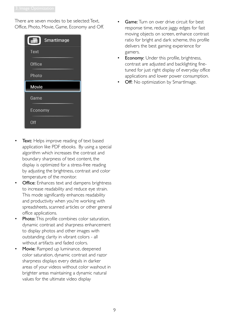 Philips 248X3LF User Manual | Page 11 / 47