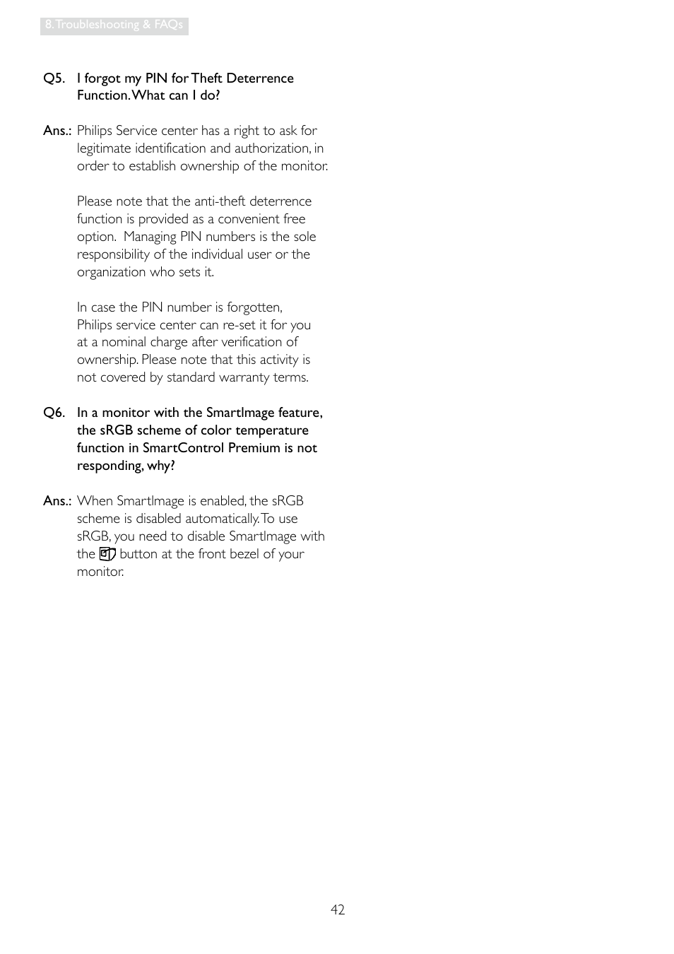 Philips 248X3LF User Manual | Page 44 / 47