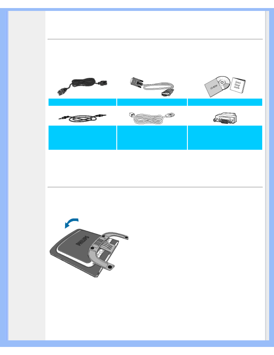 Anschluß an ihren pc, Anschluß an den pc | Philips 170X6 User Manual | Page 68 / 97