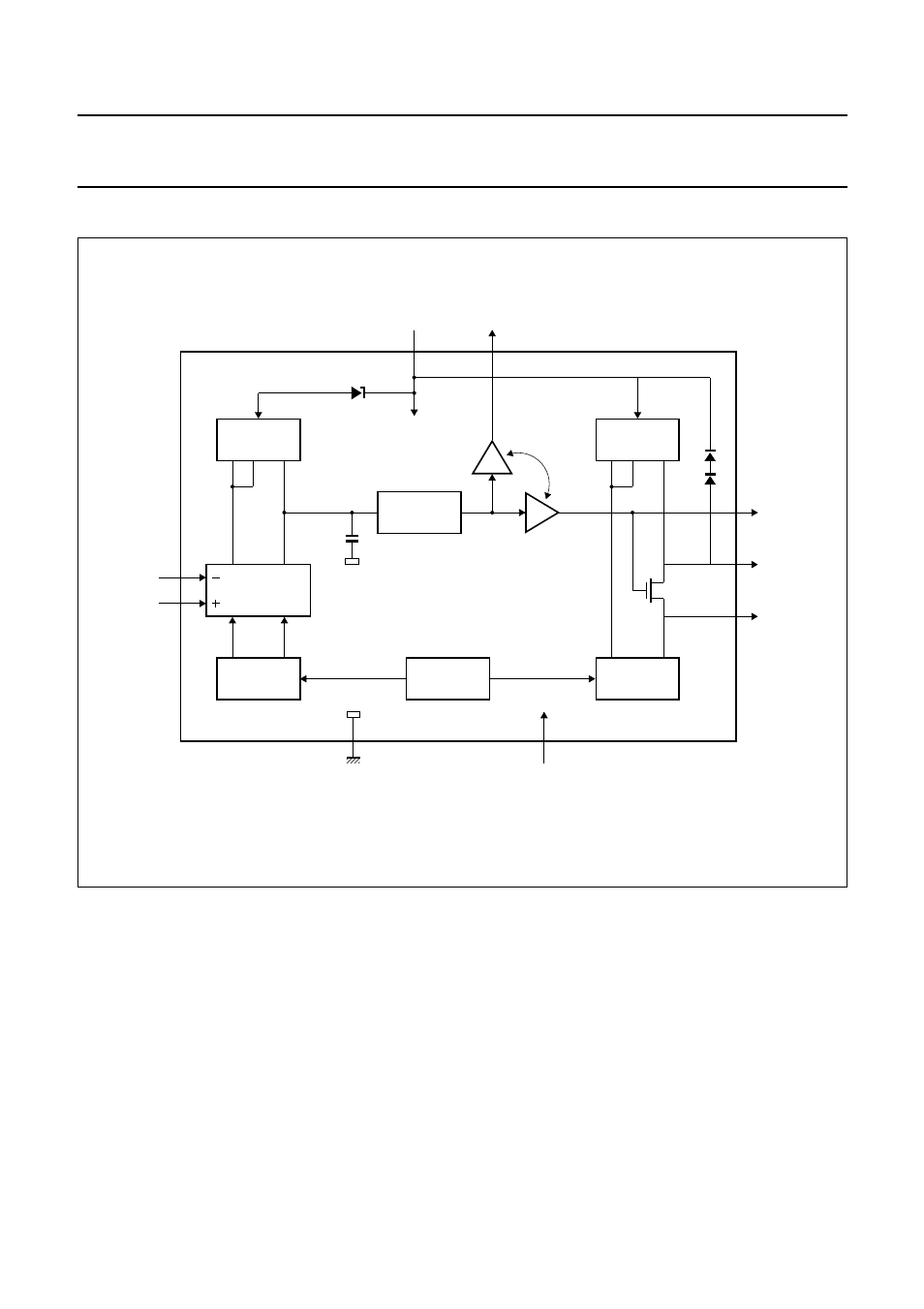 Block diagram, Video output amplifier tda6111q | Philips TDA6111Q User Manual | Page 3 / 16