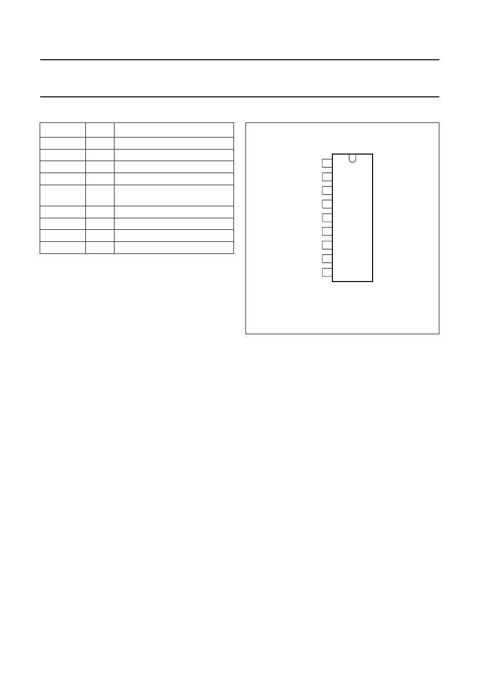 Pinning, Video output amplifier tda6111q | Philips TDA6111Q User Manual | Page 4 / 16