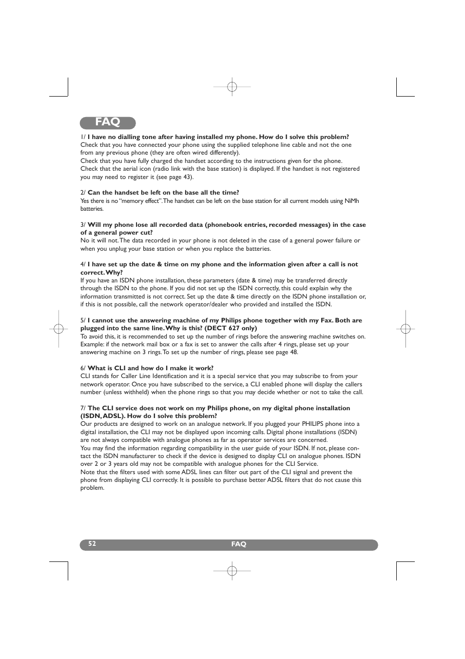 Philips DECT 627 User Manual | Page 53 / 58