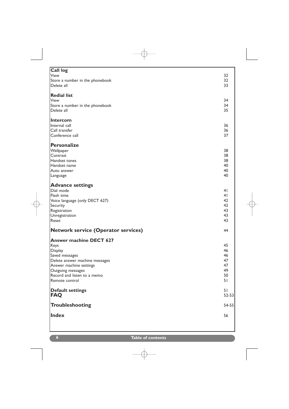 Philips DECT 627 User Manual | Page 7 / 58