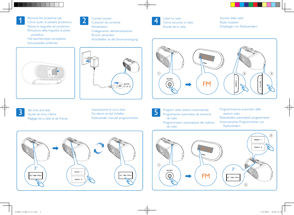 Philips AJ1003 User Manual | Page 2 / 2