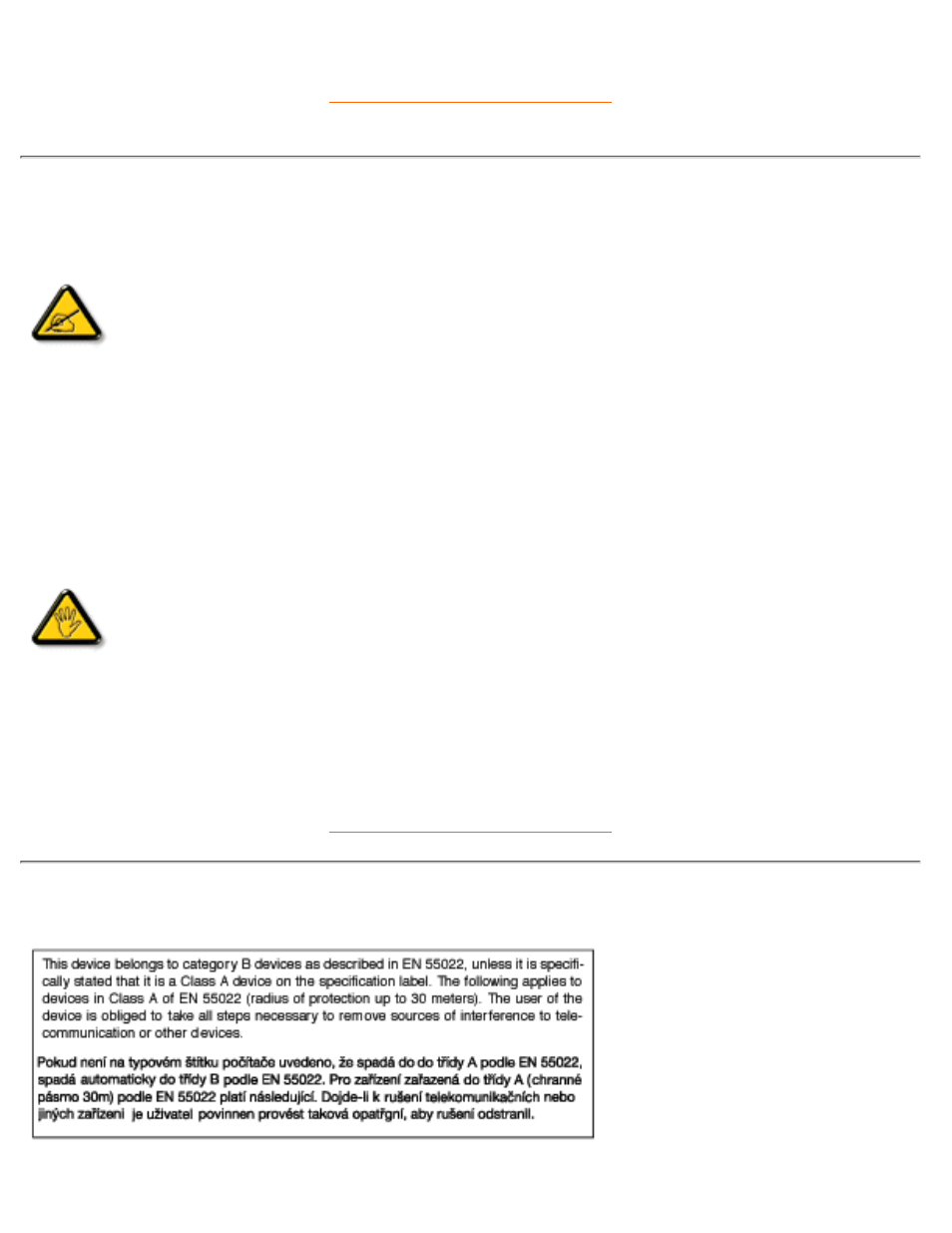 Commission, Federale de la communication (fcc declaration), En 55022 compliance (czech republic | Only) | Philips 105S20 User Manual | Page 42 / 84