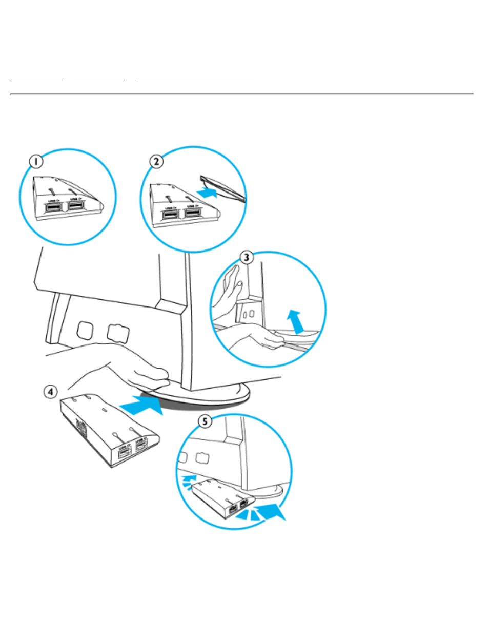 Usb hub (optional feature), Pcuh411 usb hub (option) | Philips 105S20 User Manual | Page 53 / 84
