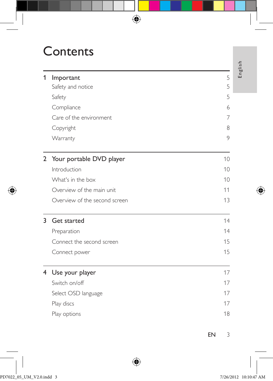 Philips PD7022/05 User Manual | Page 3 / 24