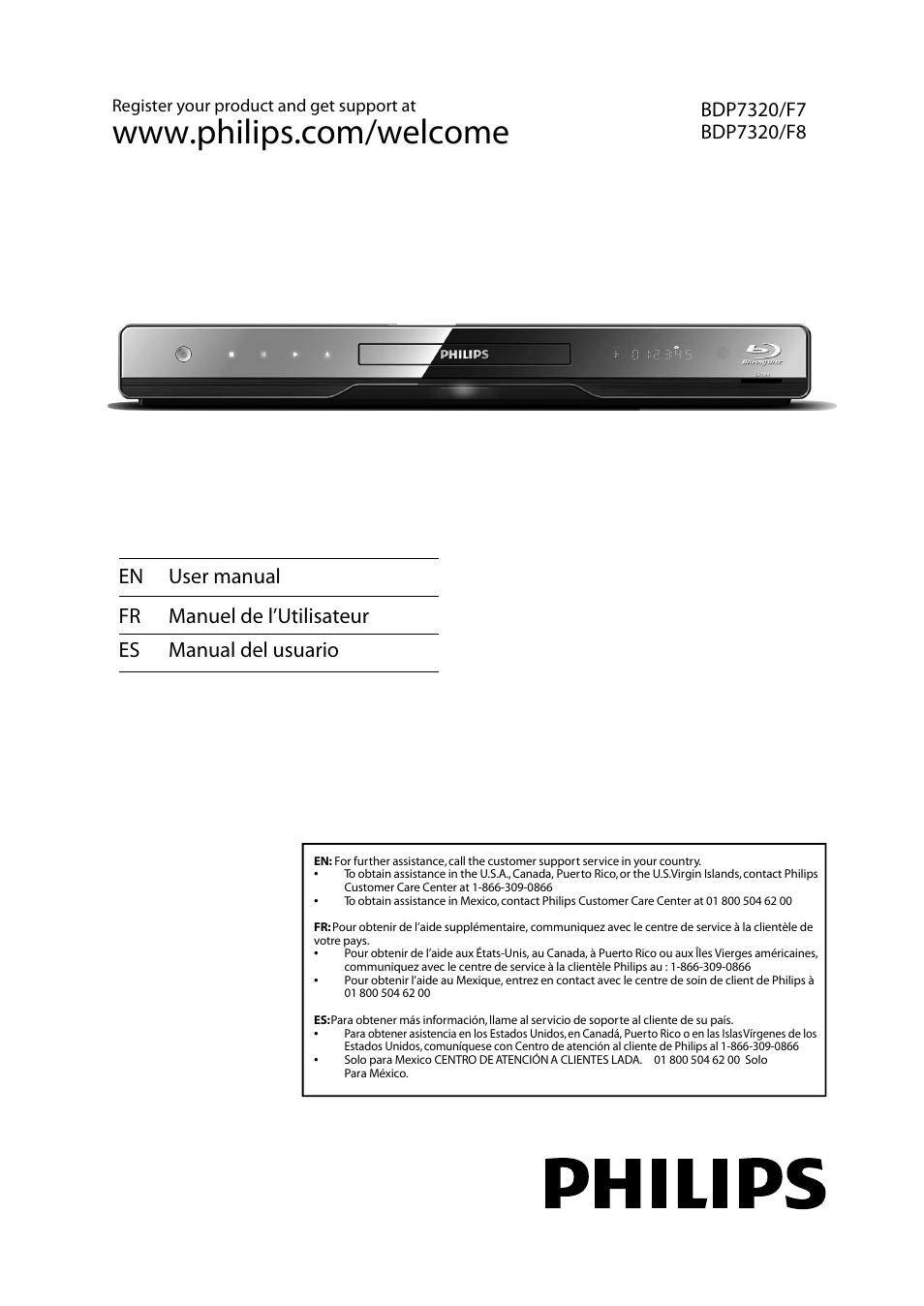 Philips BDP5010 User Manual | 74 pages