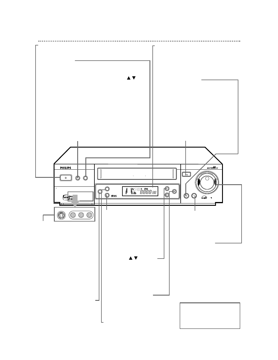 22 front panel | Philips VR1010BP User Manual | Page 22 / 84