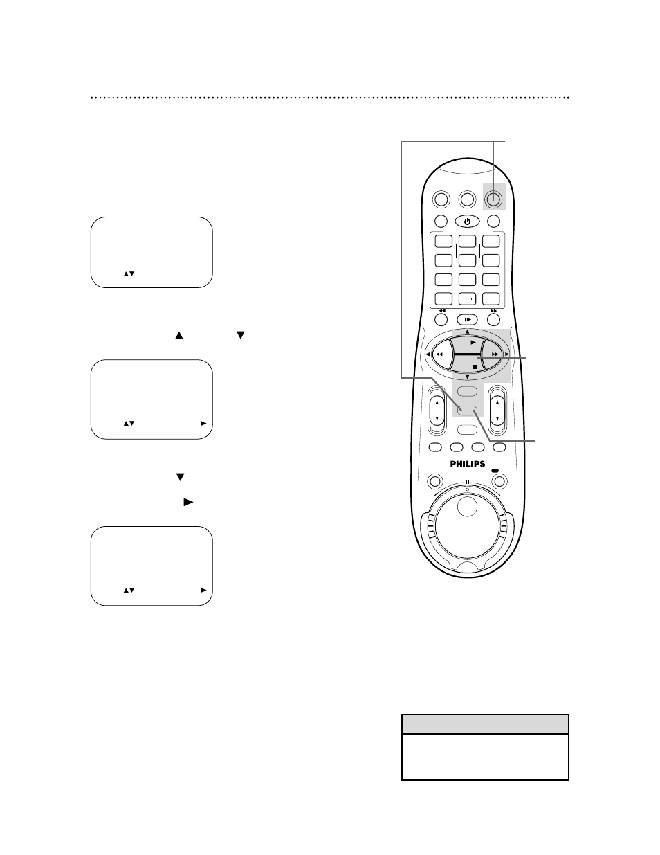 58 video stabilizer, Helpful hint, Press the vcr button, then press the menu button | Philips VR1010BP User Manual | Page 58 / 84