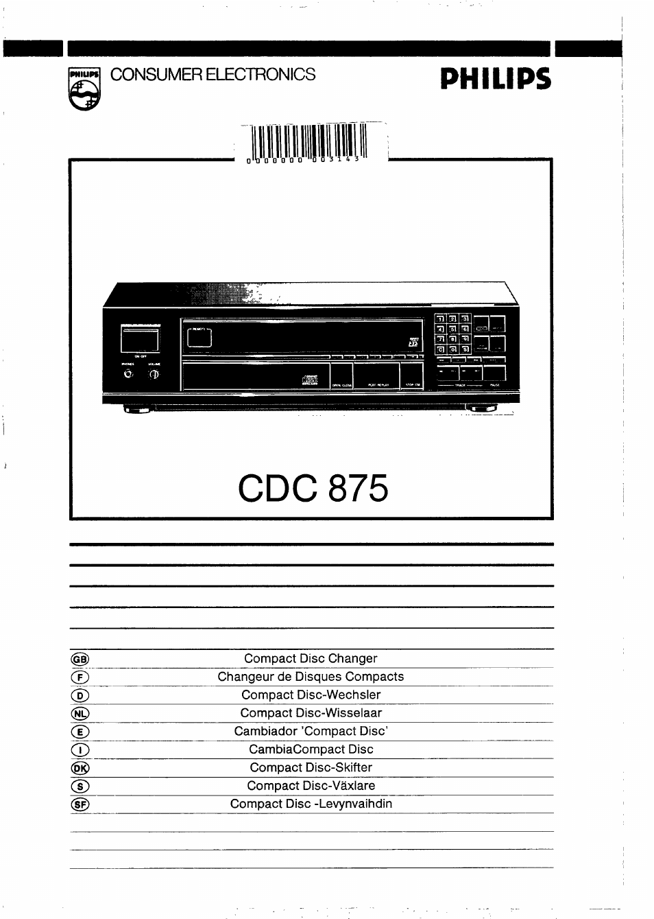 Philips CDC 875 User Manual | 14 pages