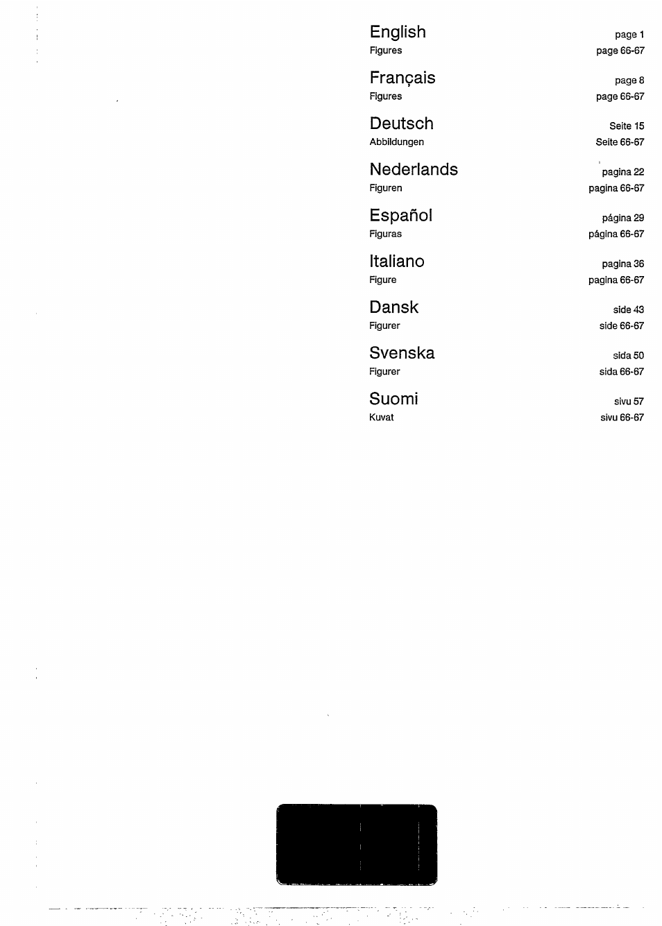 English, Français, Deutsch | Nederlands, Español, Italiano, Dansk, Svenska, Suomi | Philips CDC 875 User Manual | Page 2 / 14