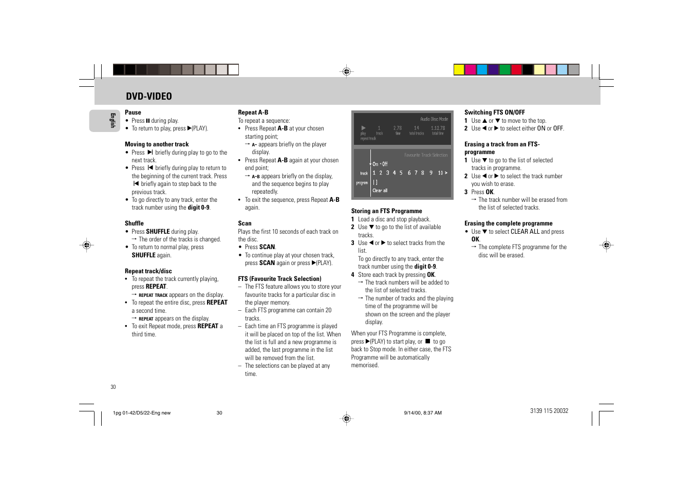 Dvd-video | Philips FW D5 User Manual | Page 30 / 42