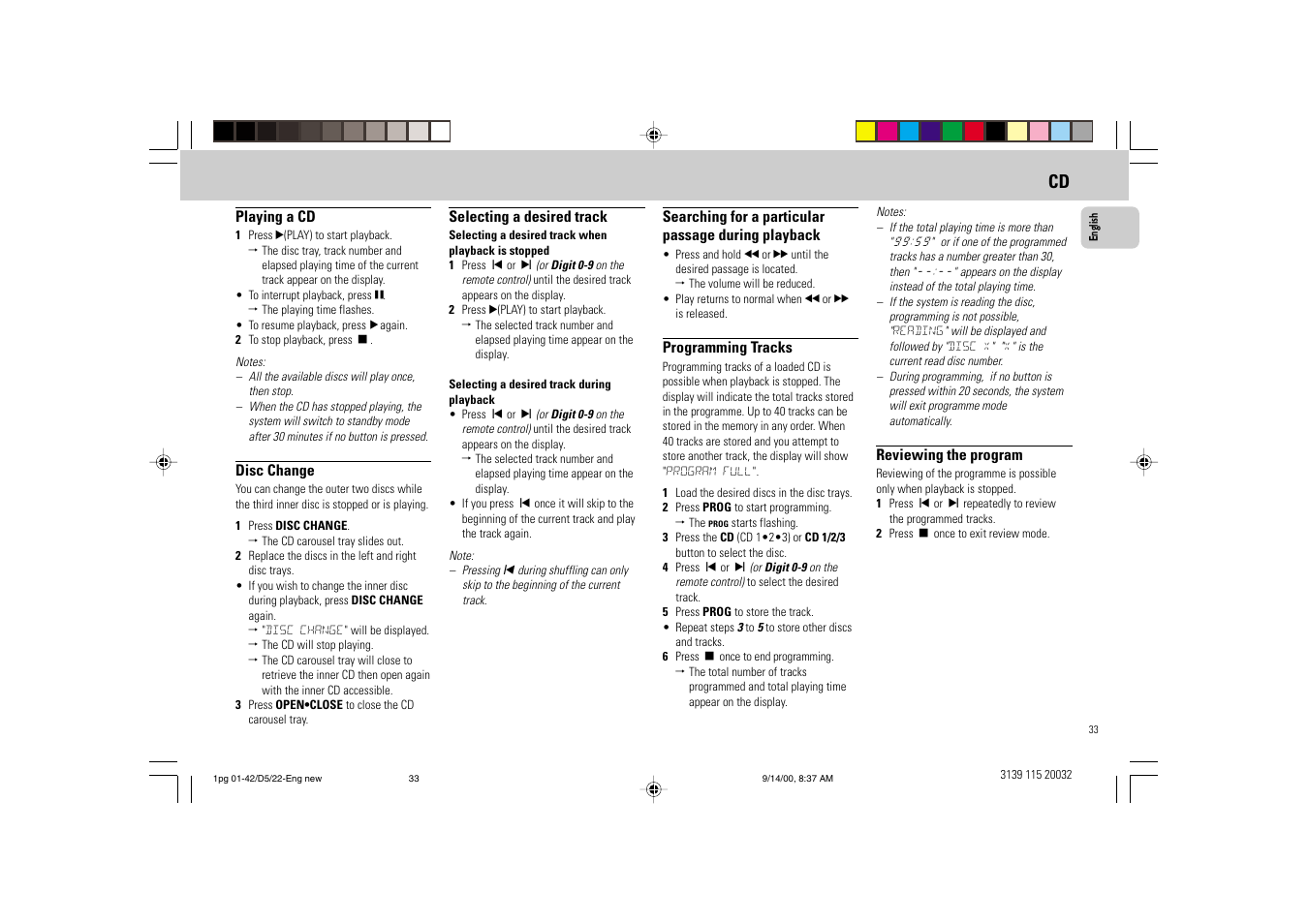 Philips FW D5 User Manual | Page 33 / 42
