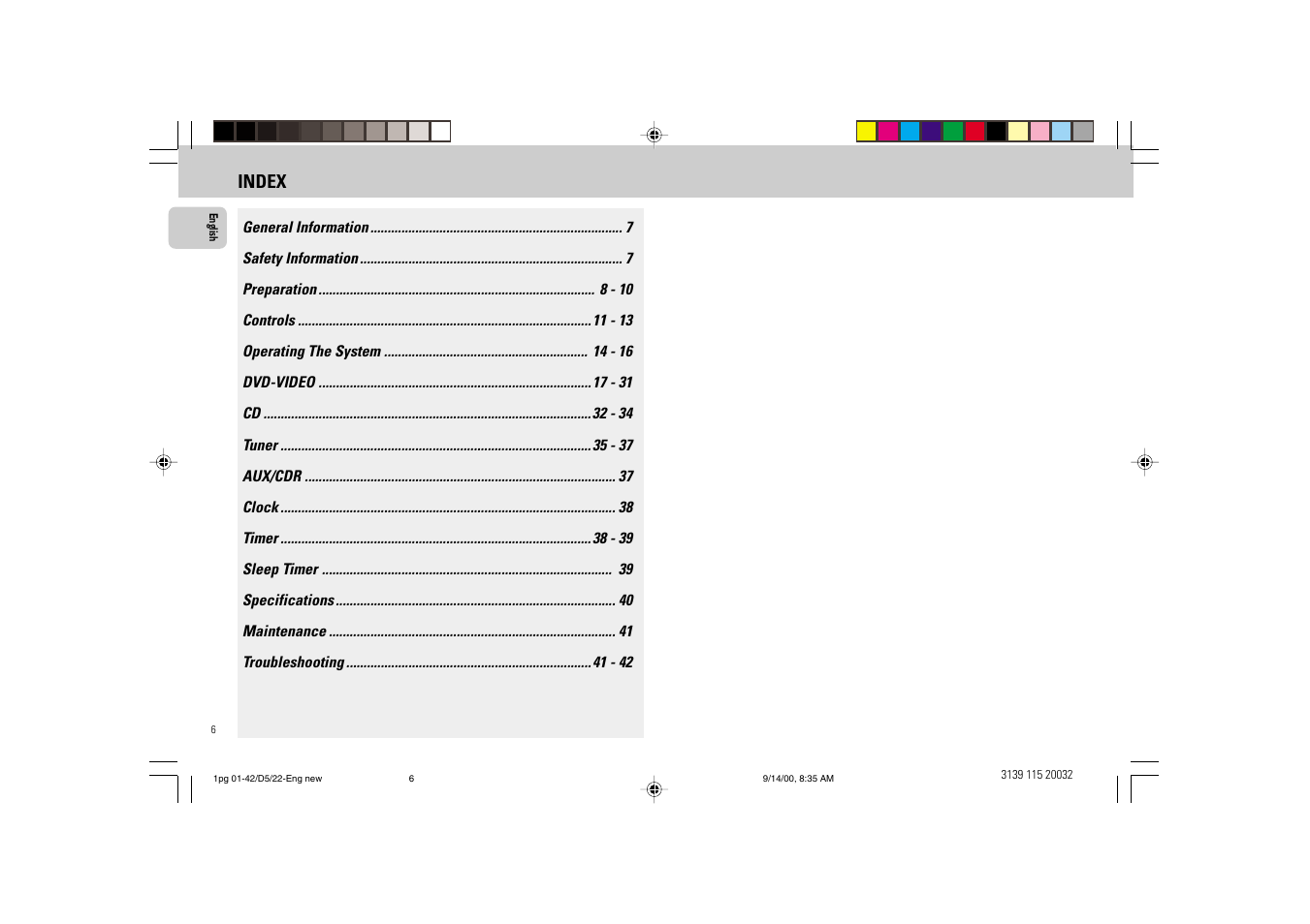 Philips FW D5 User Manual | Page 6 / 42