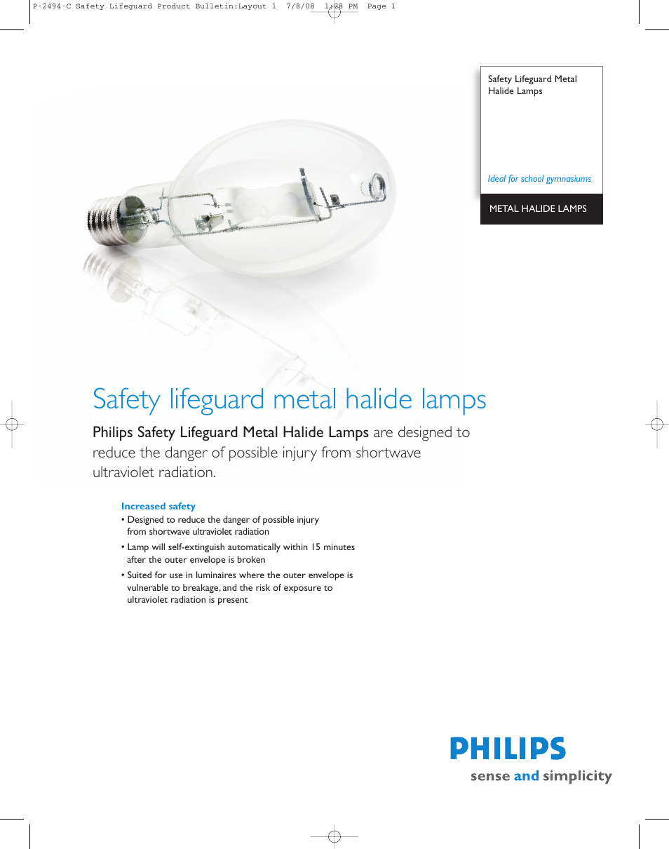 Philips P-2494-C User Manual | 2 pages