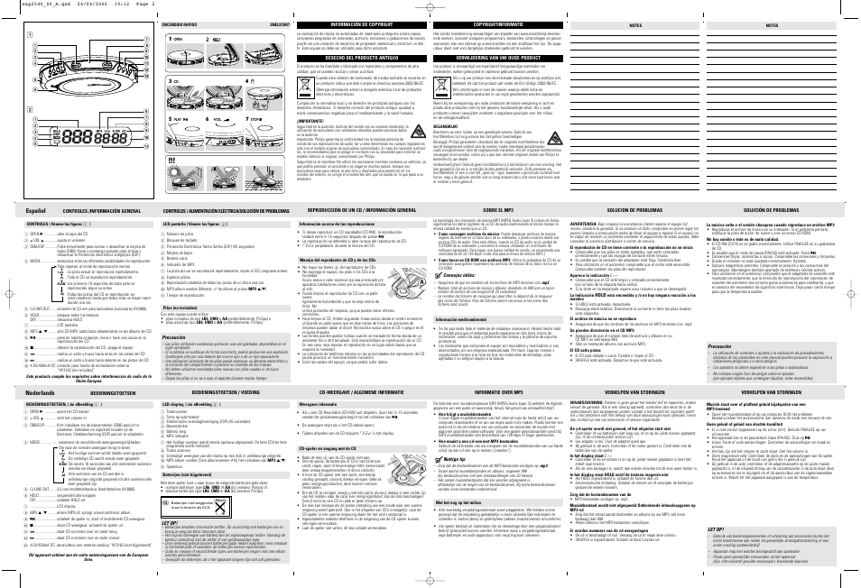 Philips AX2400 User Manual | Page 2 / 2