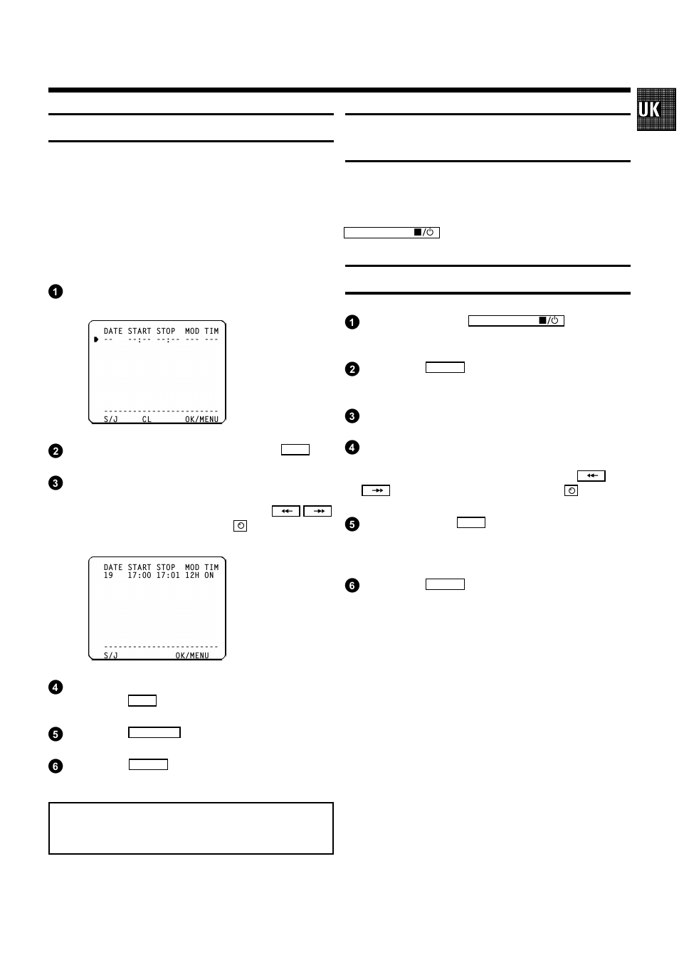 Programming recordings, Timer settings, Interrupting a timer recording and standby mode | Checking or changing a timer block | Philips TL24A5T User Manual | Page 13 / 18