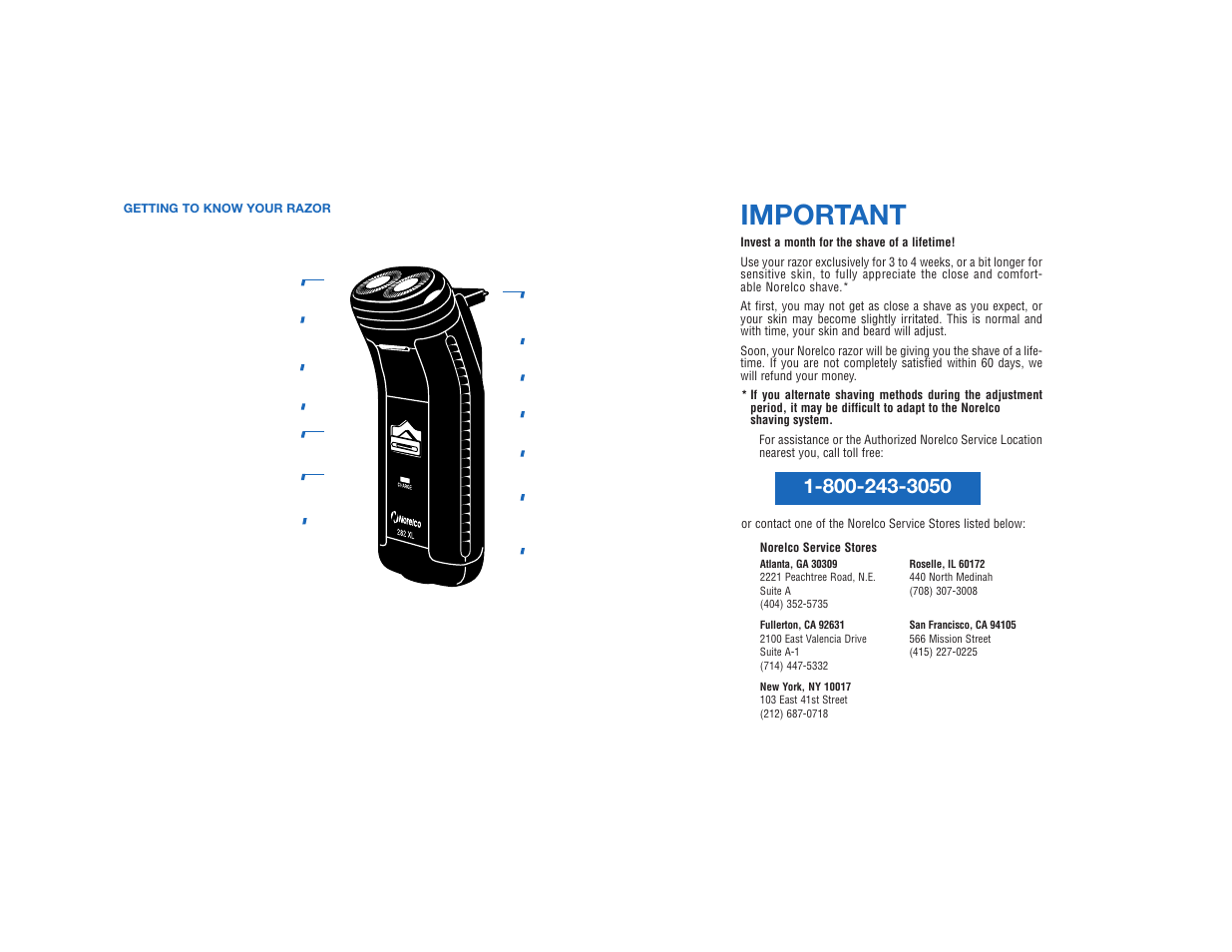 Important | Philips 282XL User Manual | Page 2 / 5