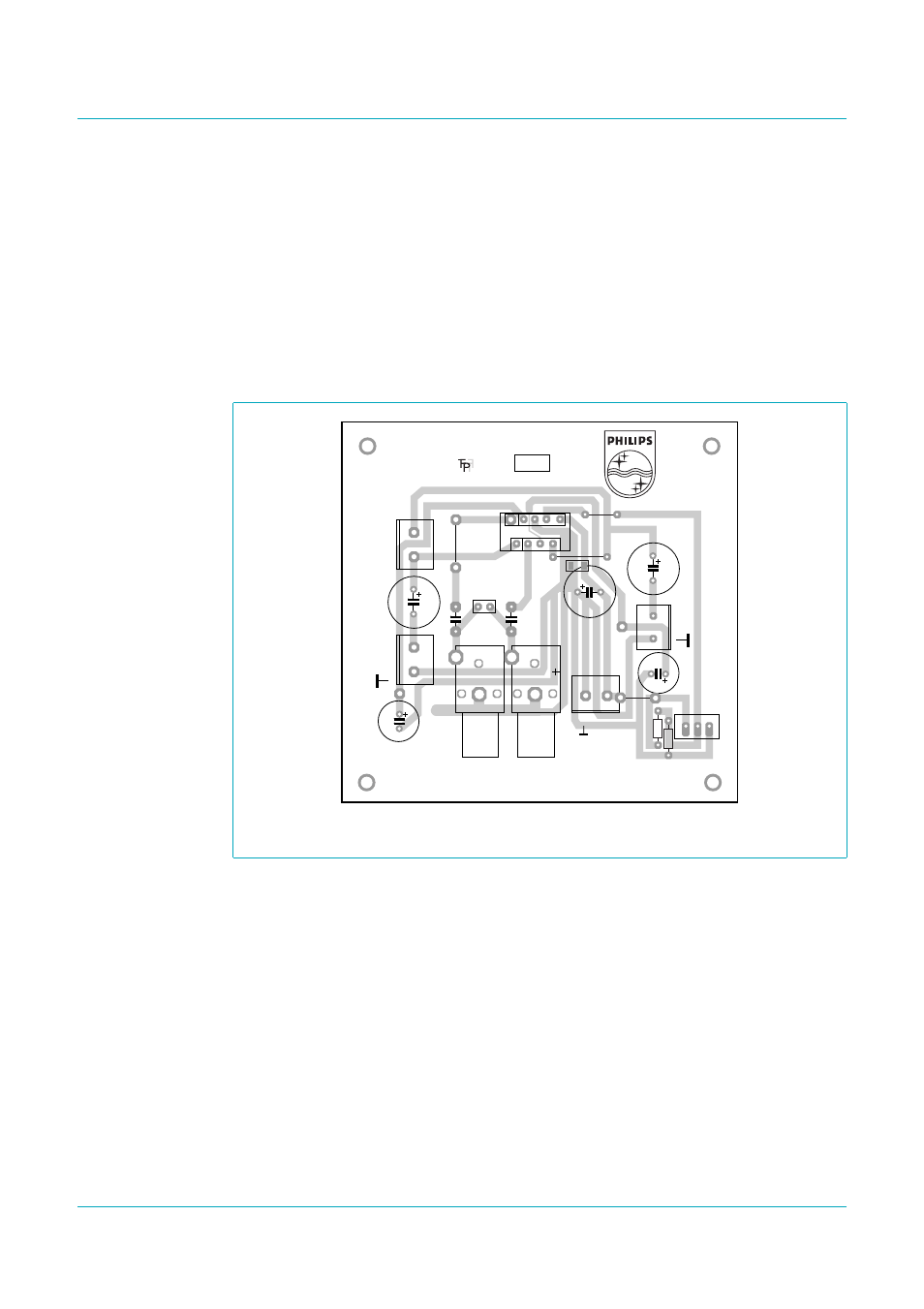 2 printed-circuit board, 1 layout and grounding, 2 power supply decoupling | Tfa9843aj, Philips semiconductors, 20 w stereo power amplifier with volume control | Philips TFA9843AJ User Manual | Page 12 / 19