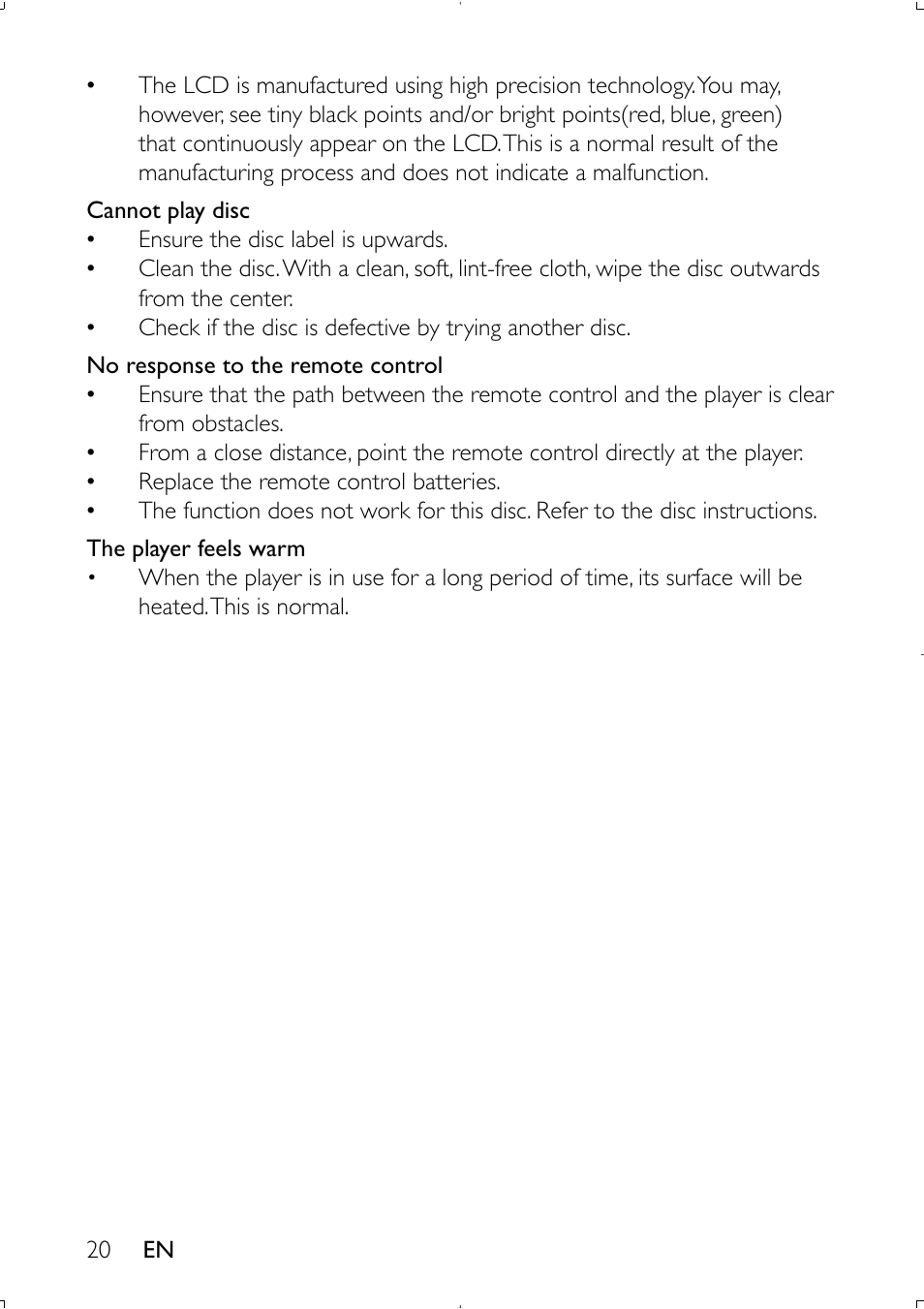 Philips PET941D User Manual | Page 19 / 20