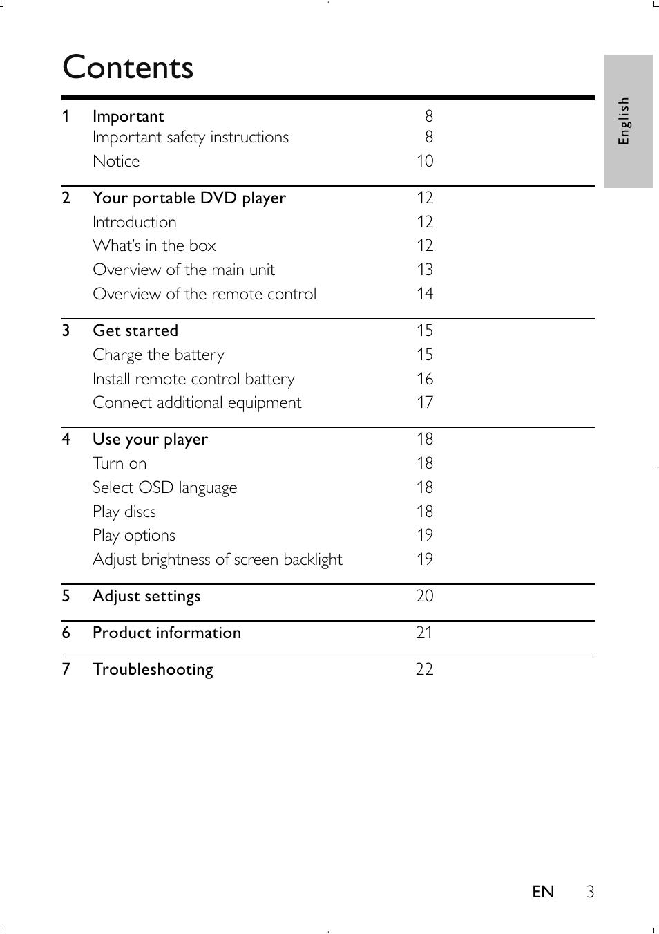 Philips PET941D User Manual | Page 2 / 20