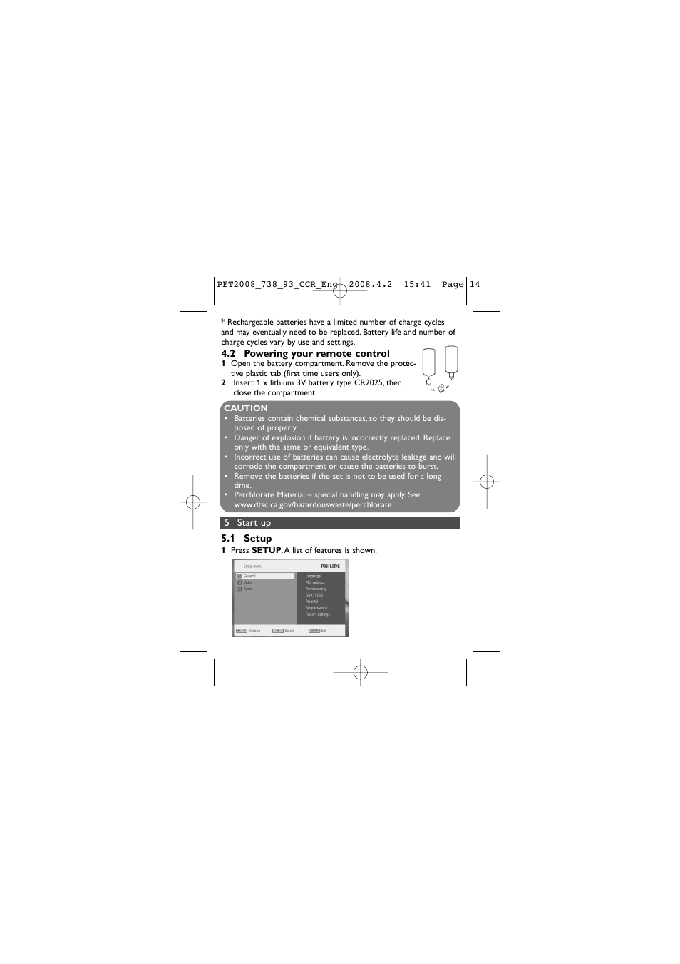 Philips PET2008 User Manual | Page 14 / 37