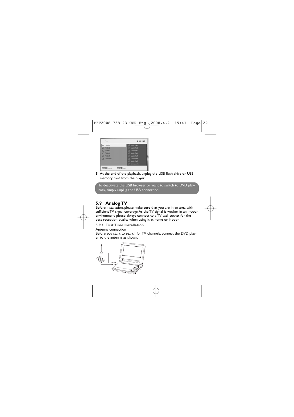 Philips PET2008 User Manual | Page 22 / 37