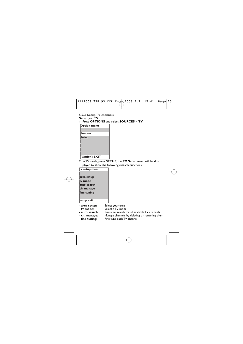 Philips PET2008 User Manual | Page 23 / 37