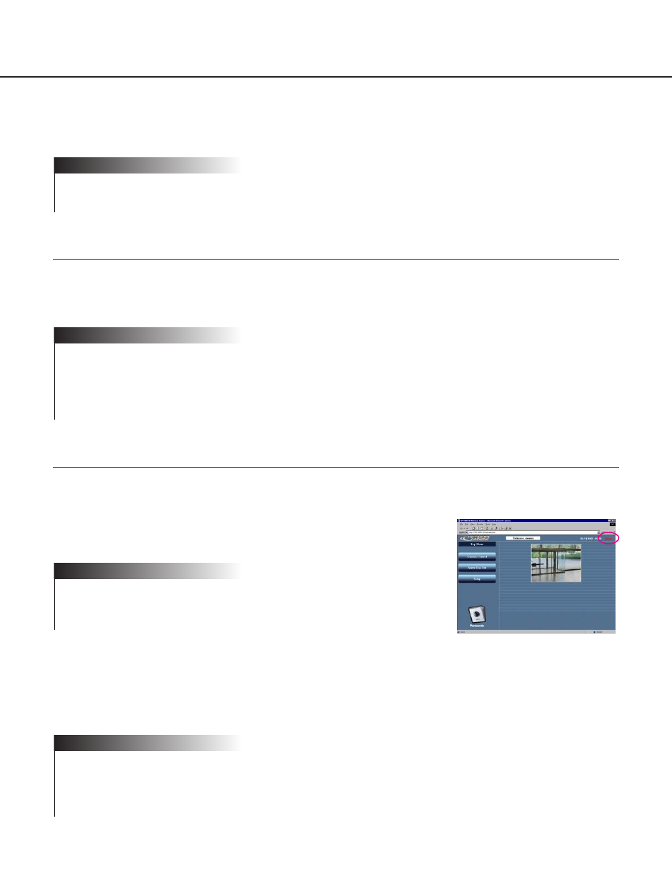 Detecting motion in the monitored area, Motion detector function, Action when motion is detected | Philips WV-NM100 User Manual | Page 42 / 76