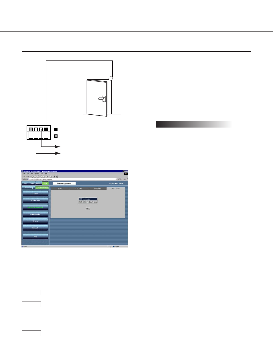 Other functions, Alarm connector and aux output connector, Customizing the contents of the alarm mail | Philips WV-NM100 User Manual | Page 53 / 76