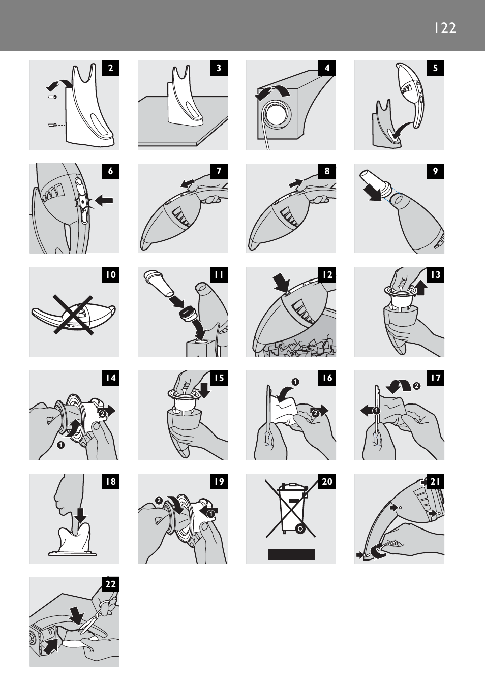 Philips FC6055 User Manual | Page 122 / 124