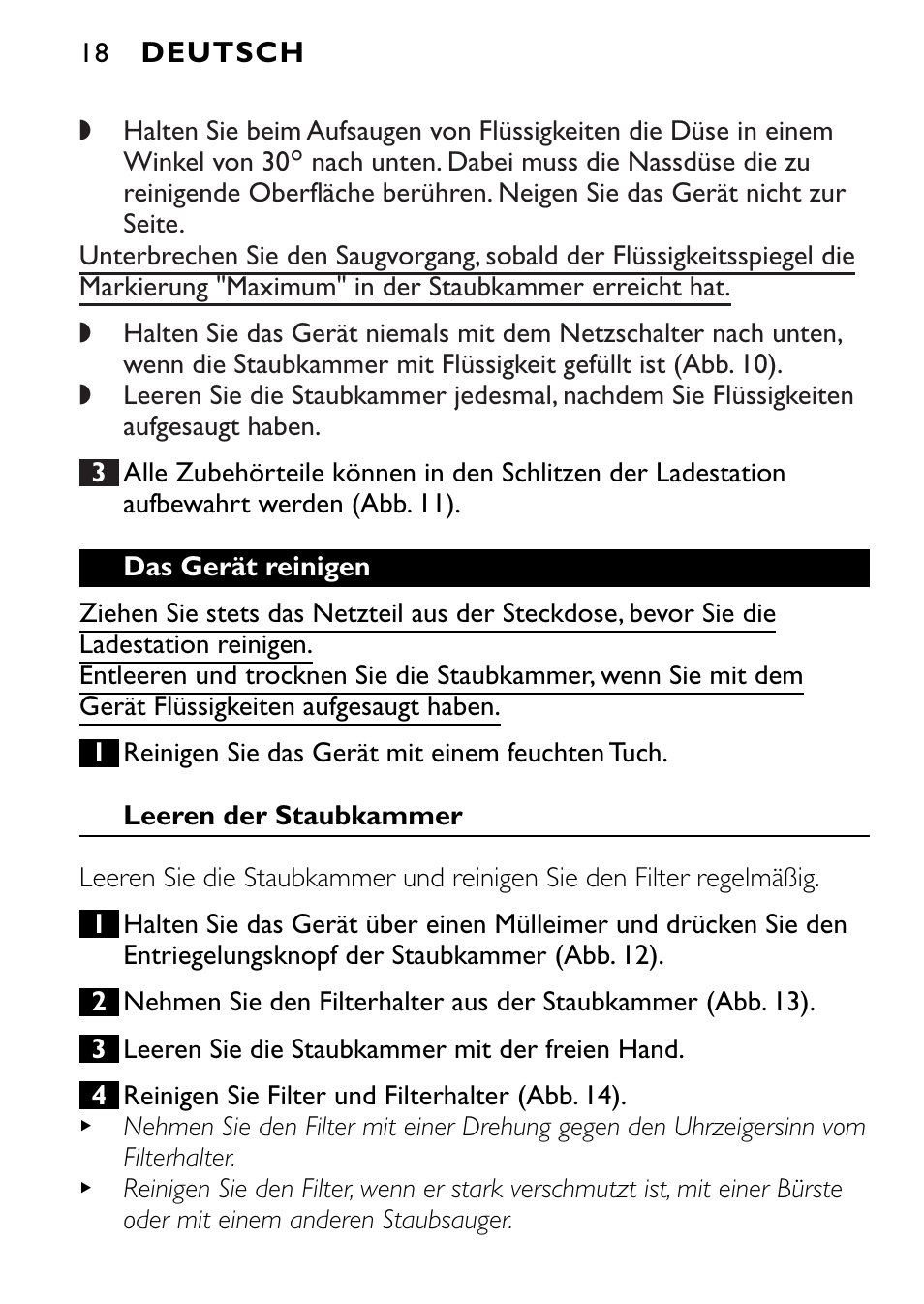 Philips FC6055 User Manual | Page 18 / 124