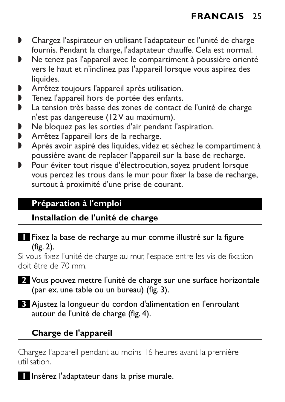 Philips FC6055 User Manual | Page 25 / 124