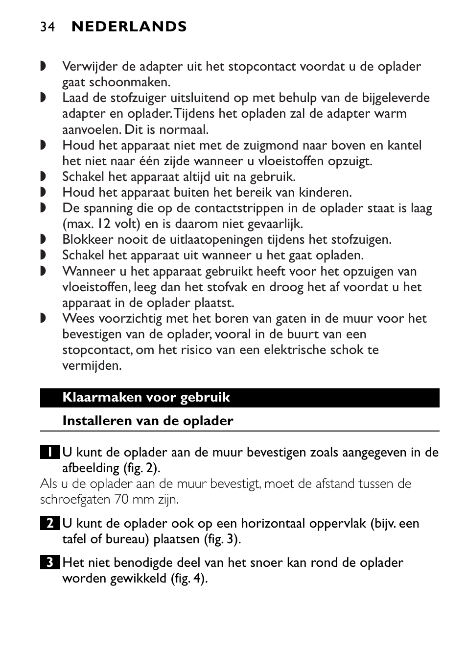 Philips FC6055 User Manual | Page 34 / 124