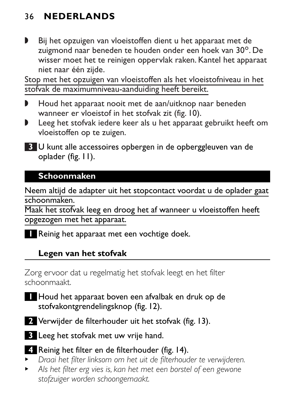 Philips FC6055 User Manual | Page 36 / 124